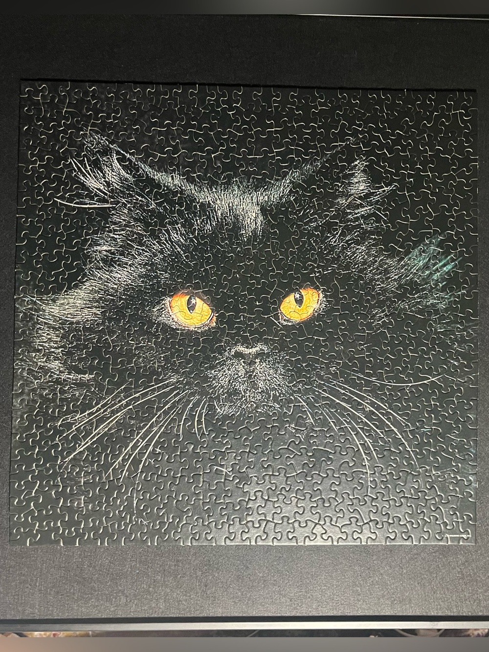 Vintage 1977 Springbok Midnight Magic Black Cat Puzzle Complete
